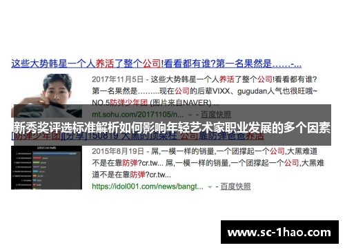 新秀奖评选标准解析如何影响年轻艺术家职业发展的多个因素