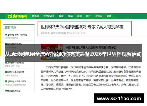 从场地到氛围全流程指南助你完美筹备2026年世界杯观赛活动